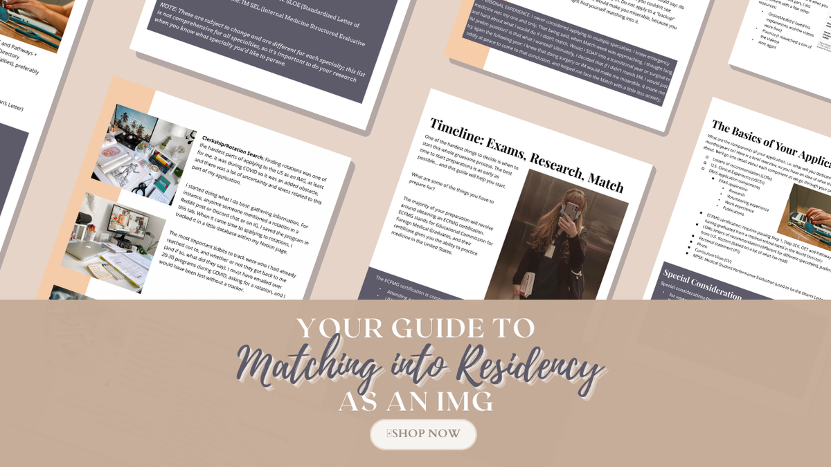 Matching into Residency as an IMG: eBook Guide